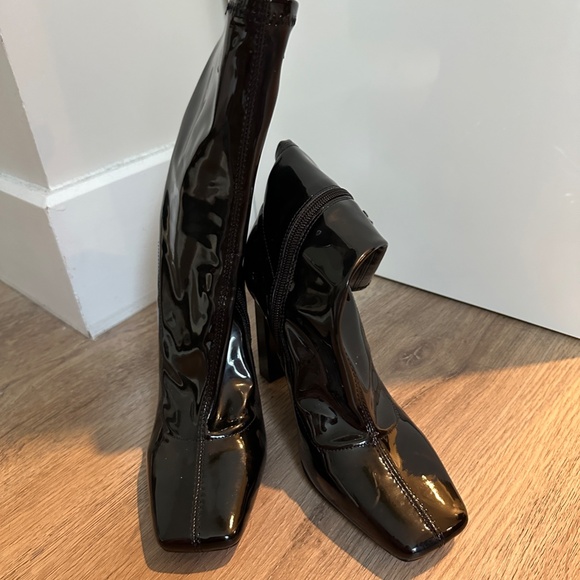 Aldo patent vinyl high ankle boots - Picture 2 of 4